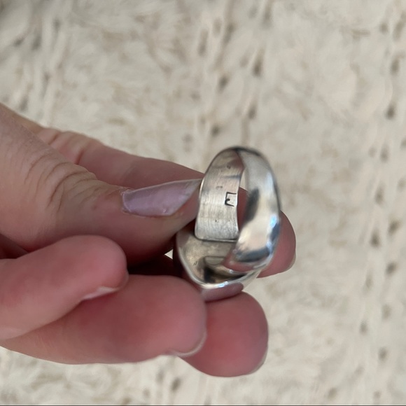 🌈 Triangular Alaskan RAINBOW JASPER Ring, Set in Sterling Silver - Picture 15 of 16